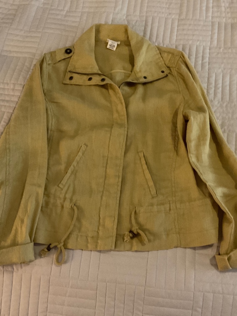 Vintage Andrea Jovine Linen Jacket Size L